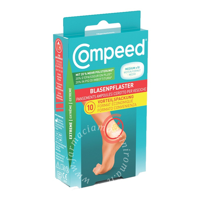 Compeed Cerotti Per Vesciche Medio Extreme 10 Pezzi