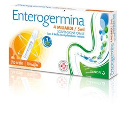 Enterogermina 4 Miliardi / 5 ml Sospensione Orale 10 Flaconcini 