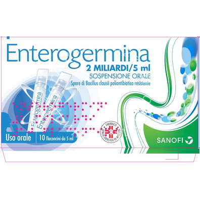 Enterogermina 2 Miliardi/5ml  Sospensione Orale 10 Flaconcini 5ml